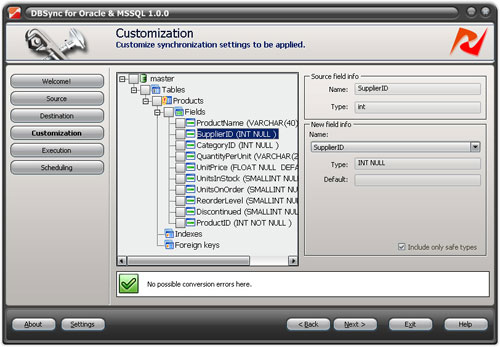 Соответствие типов oracle и ms sql