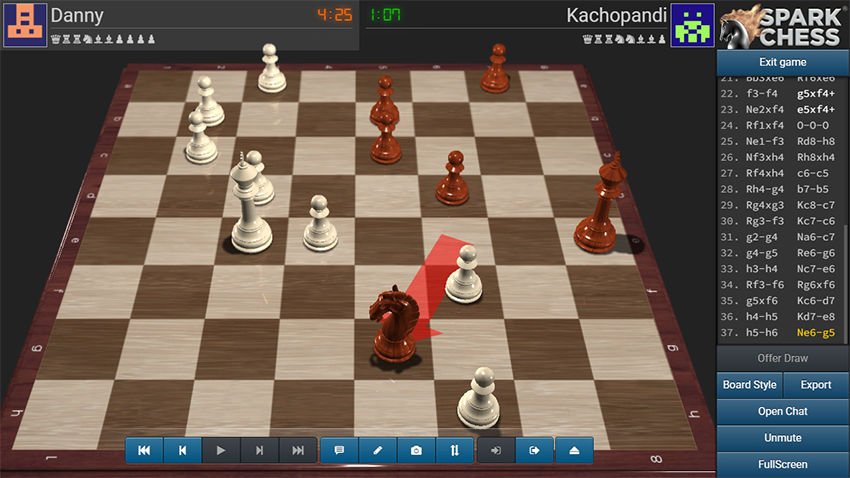 online chess game sparkchess