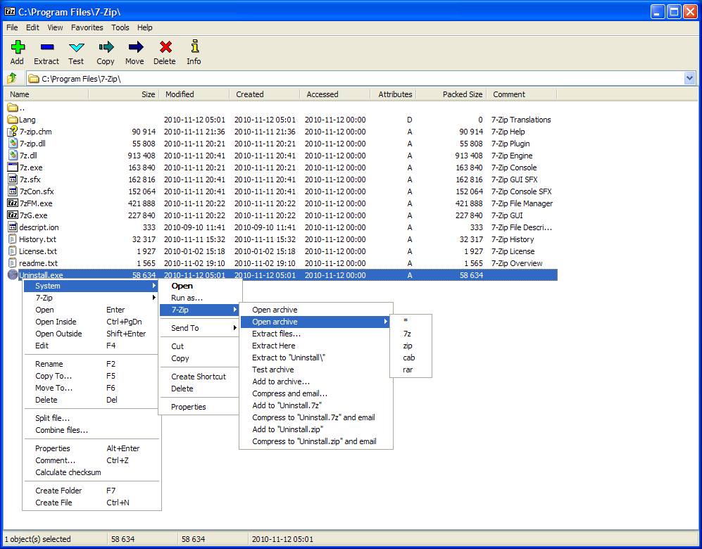 uniextract vs 7zip