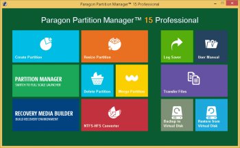 paragon partition manager system reserved mean