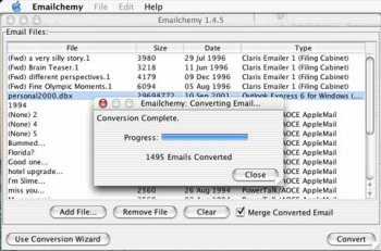 emailchemy error mac