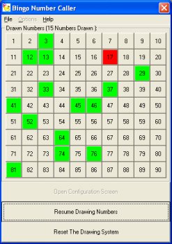 bingo caller bingo number generator