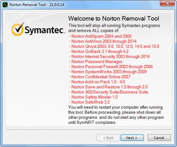 norton remove and reinstall windows