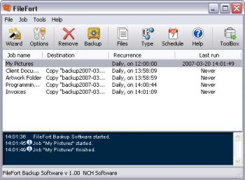 filefort backup software