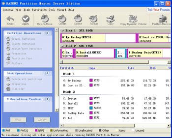 easeus partition master server edition portable