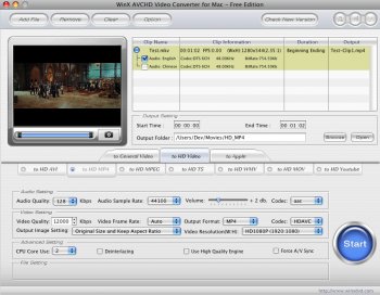 winx hd video converter mac